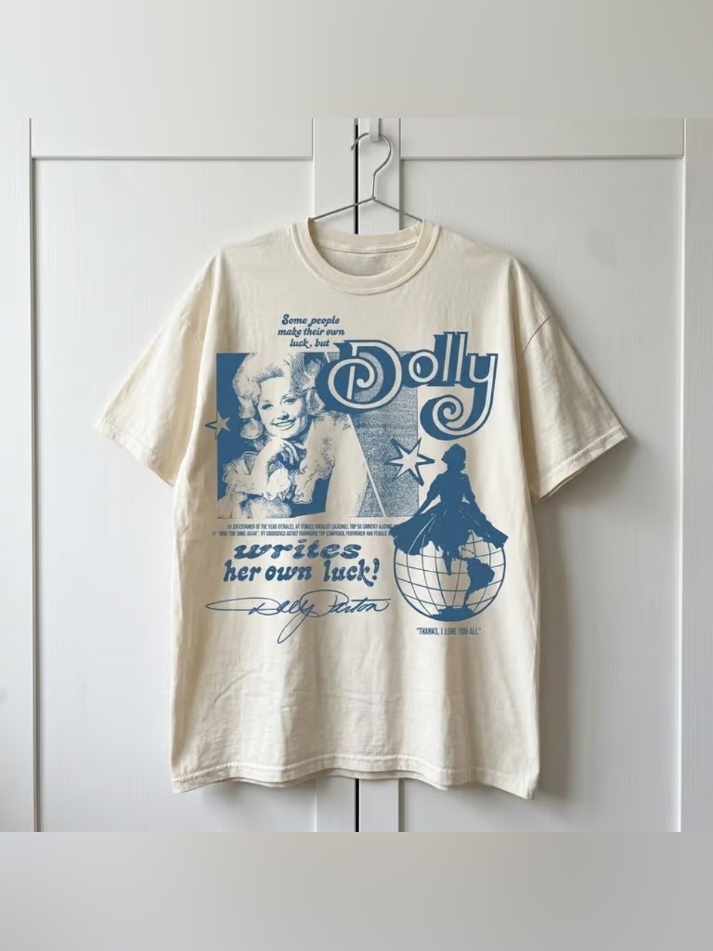Dolly Parton Some People Make Their Own Luck Writes Her Own Luck Graphic T-Shirt